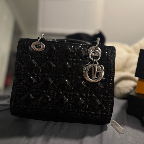 Dior Handbags - Dior Shiny Black Mini Bag